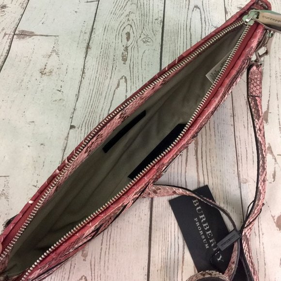 NWT BURBERRY Prorsum Parmoor Phyton Clutch - Picture 7 of 10